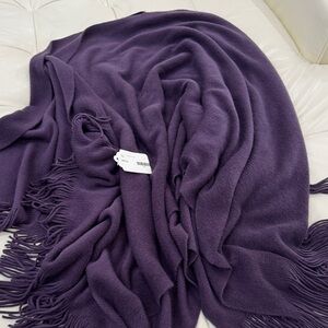 Purple Fringe Blanket